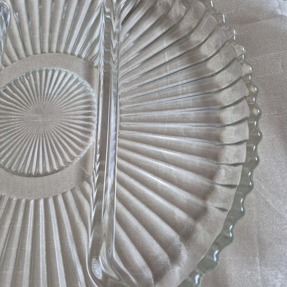 Indiana Glass 4 Section Divided Dish 10